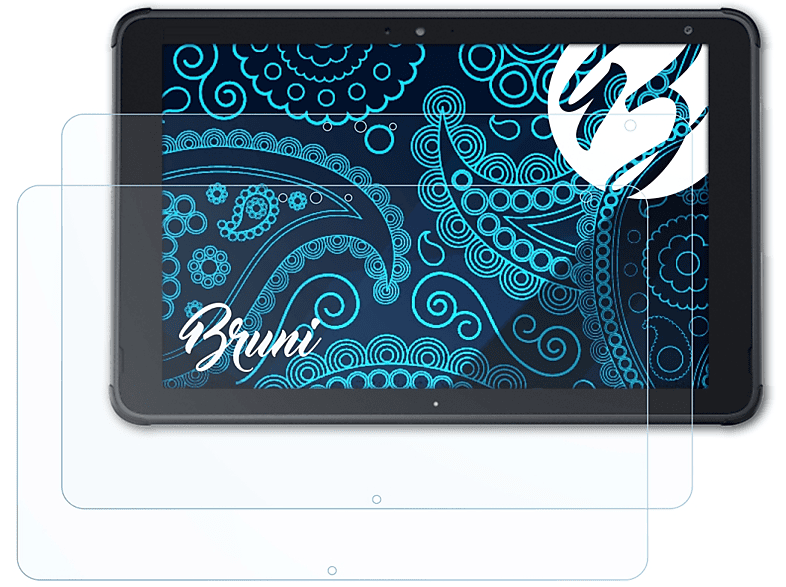 BRUNI 2x Basics-Clear Schutzfolie(für Fujitsu Stylistic Q5010)