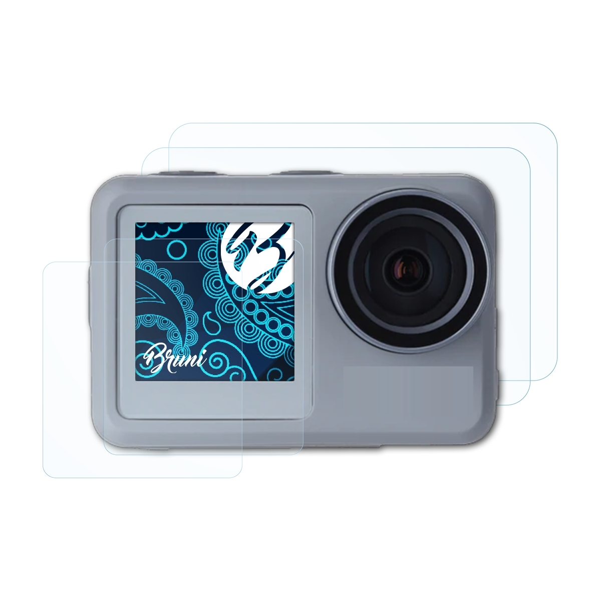 BRUNI Rollei 2x Actioncam Plus) Schutzfolie(für Basics-Clear 9S