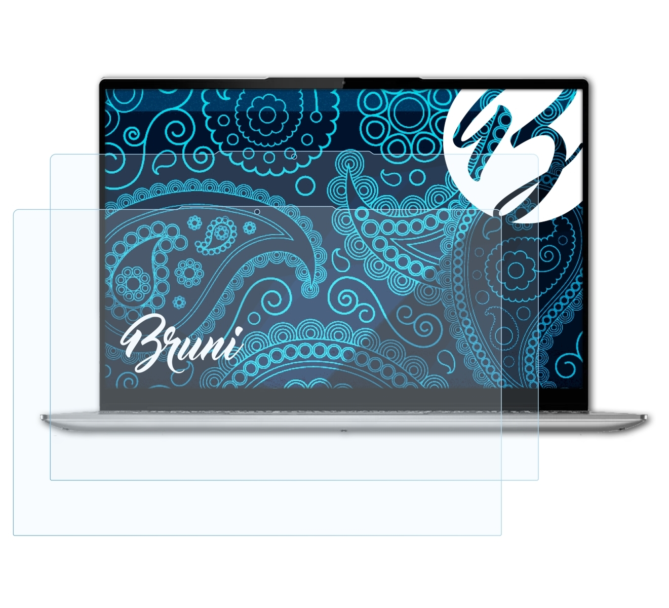 BRUNI 2x Basics-Clear 5 Slim Lenovo (13 7 Gen inch)) Yoga Schutzfolie(für