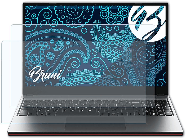 BRUNI 2x Basics-Clear Schutzfolie(für Chuwi GemiBook X)