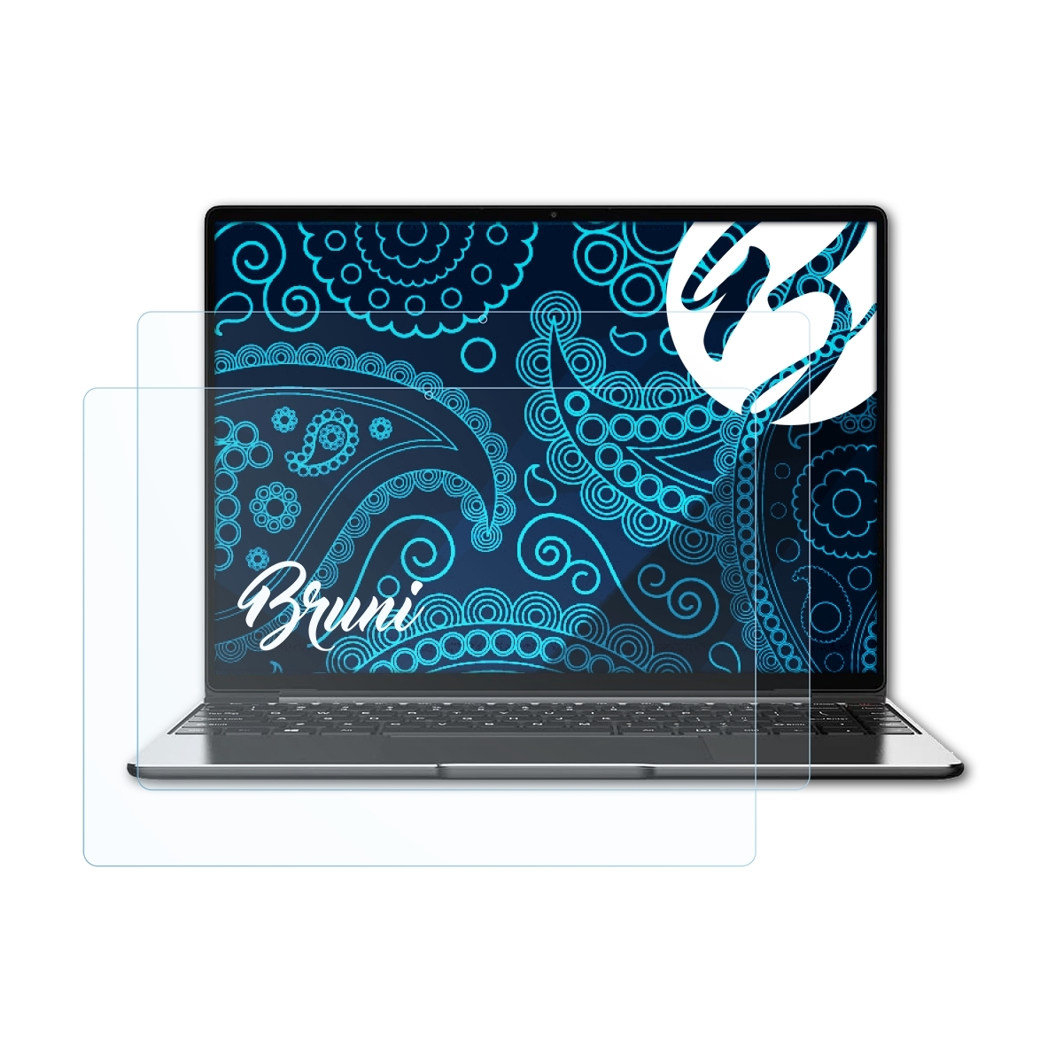 BRUNI 2x Basics-Clear Schutzfolie(für Chuwi X) LarkBook