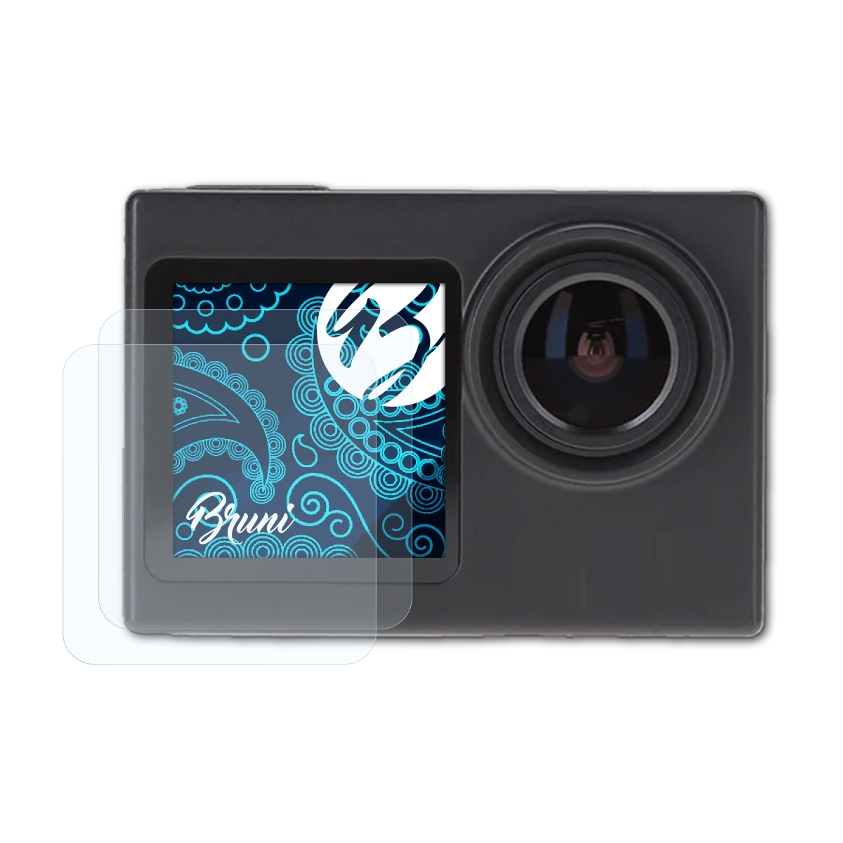 BRUNI Actioncam Plus) Schutzfolie(für 2x Basics-Clear Rollei 7S