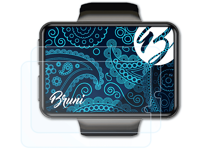 BRUNI 2x Basics-Clear Schutzfolie(für Kospet Note) | Smartwatch Schutzfolien & Gläser