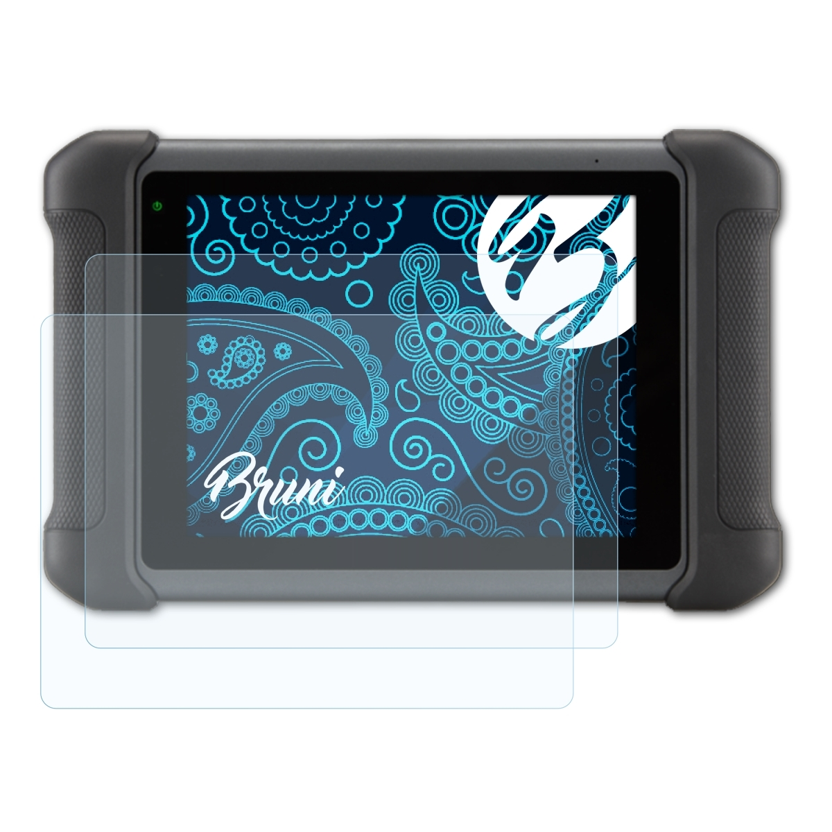 BRUNI 2x Basics-Clear MS906) Schutzfolie(für Autel MaxiSys
