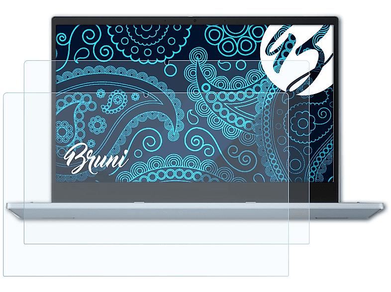 BRUNI Flip Asus (CX3400)) 2x CX3 Schutzfolie(für Basics-Clear Chromebook