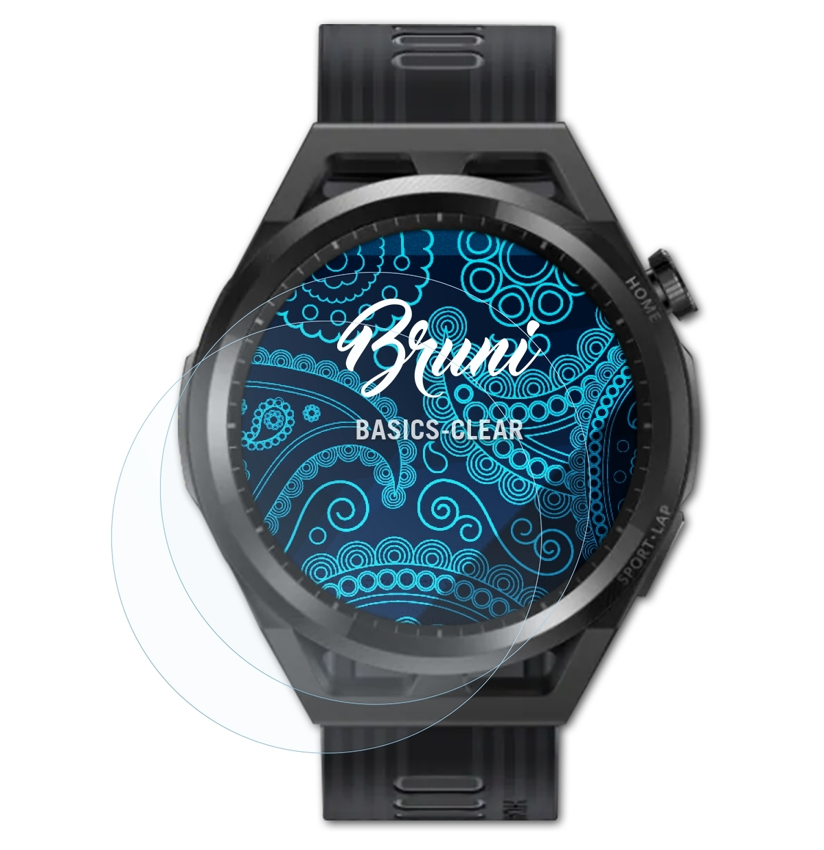 BRUNI 2x Basics-Clear Schutzfolie(für Watch GT Runner) Huawei