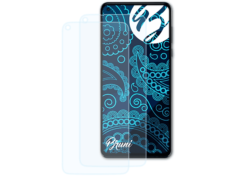 BRUNI 2x Basics-Clear Schutzfolie(für Motorola Moto G Stylus 5G (2021))