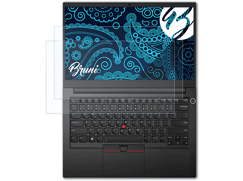 BRUNI 2x Basics-Clear Schutzfolie(für Lenovo ThinkPad E14 (Gen 3))