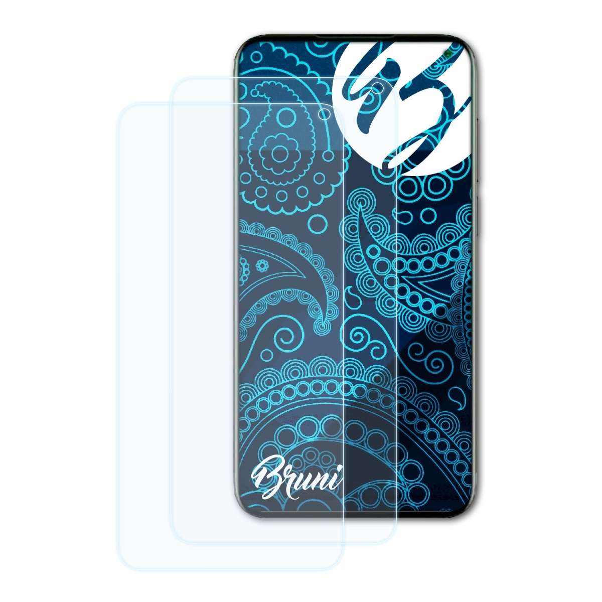 BRUNI Meizu 17) 2x Schutzfolie(für Basics-Clear