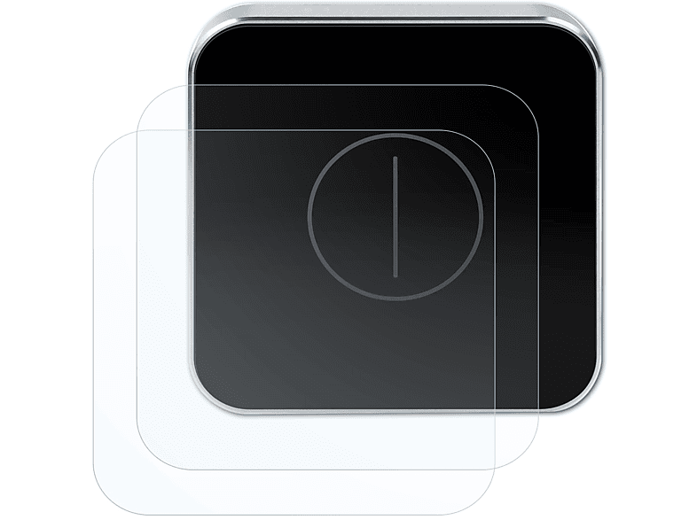 BRUNI 2x Schutzfolie(für Button) Eve Basics-Clear