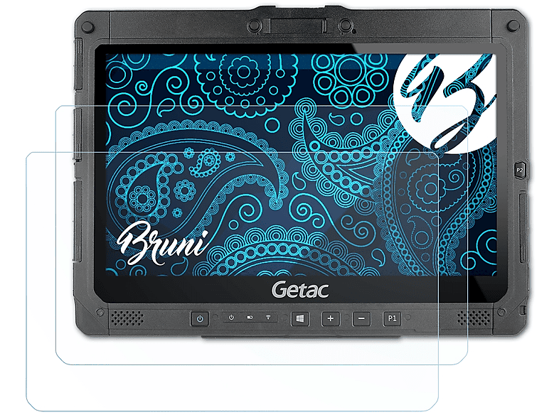 BRUNI 2x Basics-Clear Getac K120-EX) Schutzfolie(für