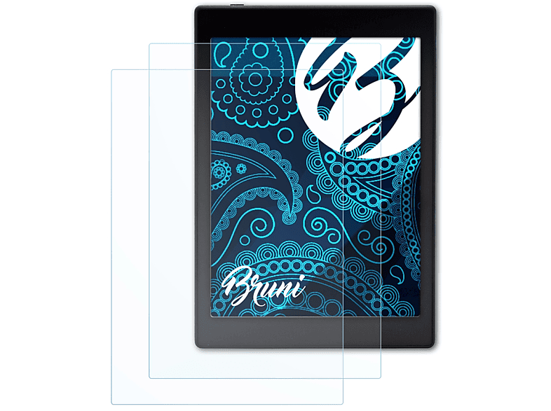 Edison) BRUNI BOOX 2x Schutzfolie(für Basics-Clear