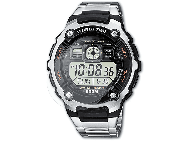 AE-2000WD-1AVEF) Casio BRUNI Schutzfolie(für 2x Basics-Clear