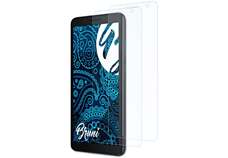 BRUNI 2x Basics-Clear Schutzfolie(für Alcatel 1B (2020))