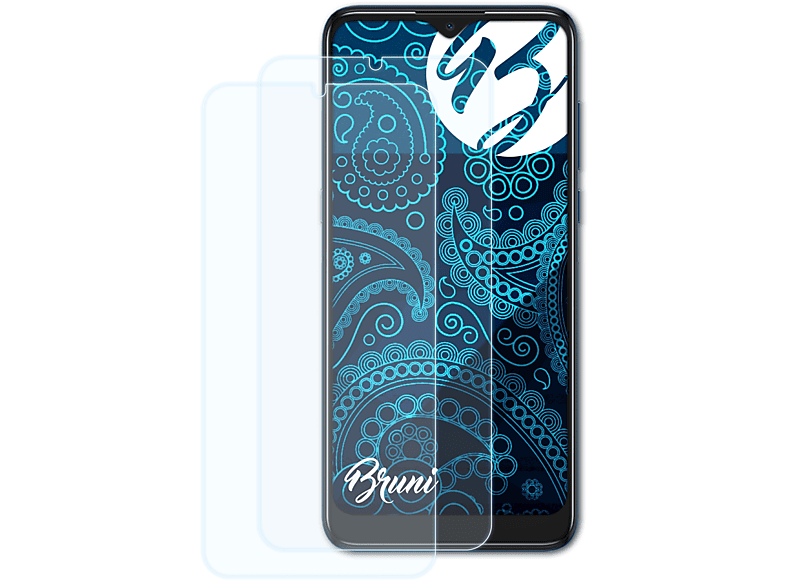 BRUNI 2x Basics-Clear Schutzfolie(für Alcatel 1S (2020)) | Displayschutzfolien & Gläser