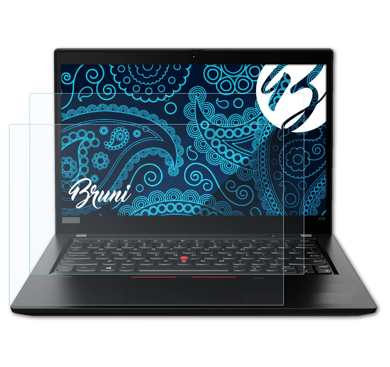 BRUNI 2x Basics-Clear Lenovo X13 Yoga) ThinkPad Schutzfolie(für