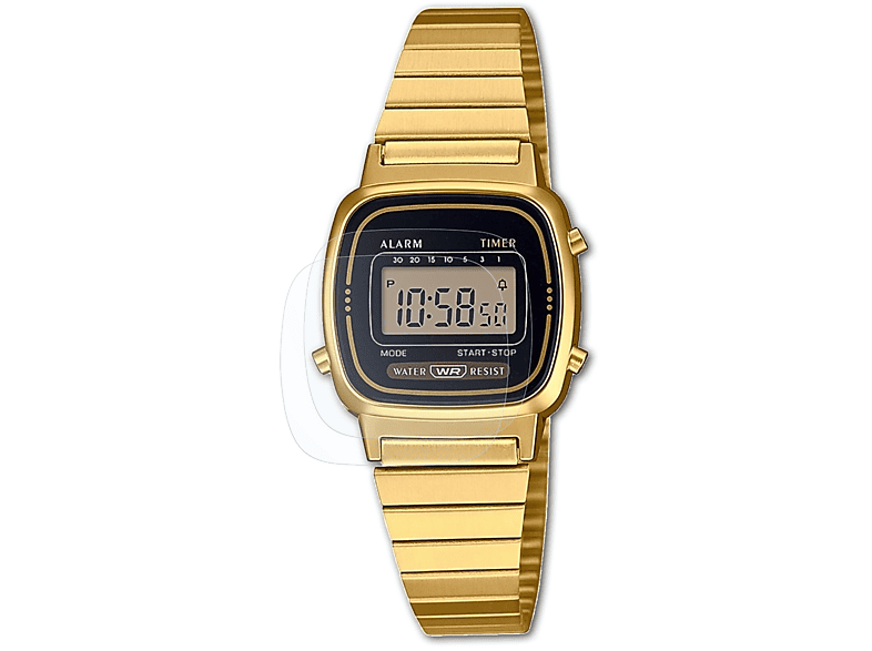 Bruni Displayschutzfolie Für Casio GBD-H1000 – Glasklar, 2 Stück | Kratzfest, Blasenfrei & Rückstandslos Entfernbar