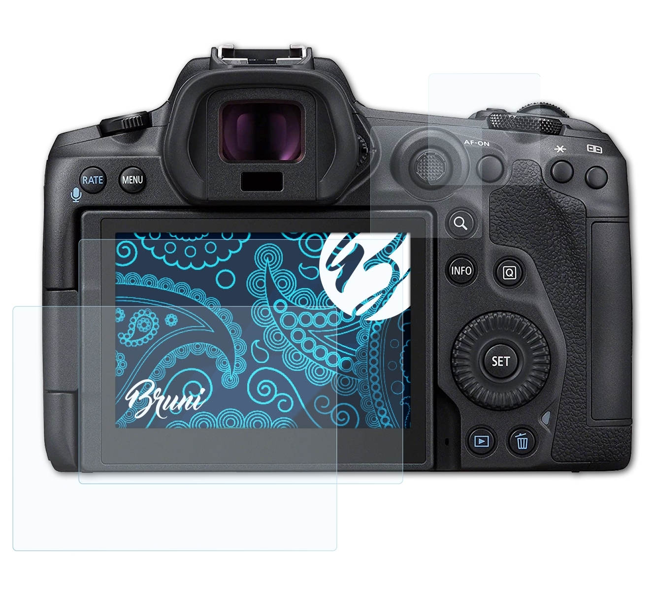 BRUNI 2x Basics-Clear Schutzfolie(für R5) EOS Canon