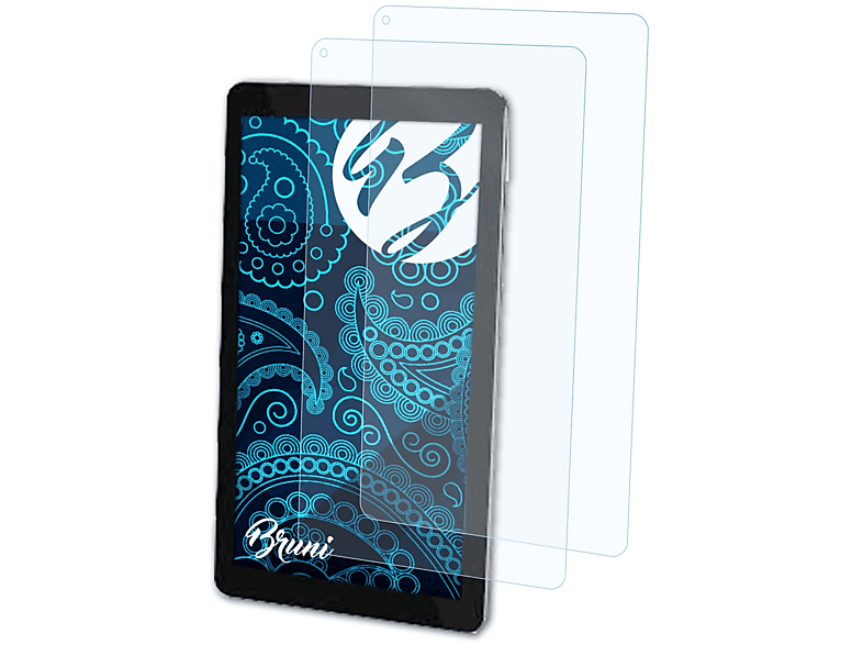 2x Tablet-PC JAY-tech PA10.1M) BRUNI Basics-Clear Schutzfolie(für