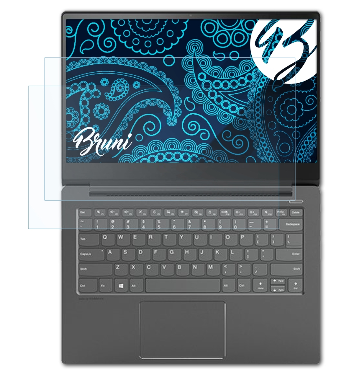 BRUNI 2x IdeaPad Schutzfolie(für Lenovo (14 inch)) Basics-Clear 530s