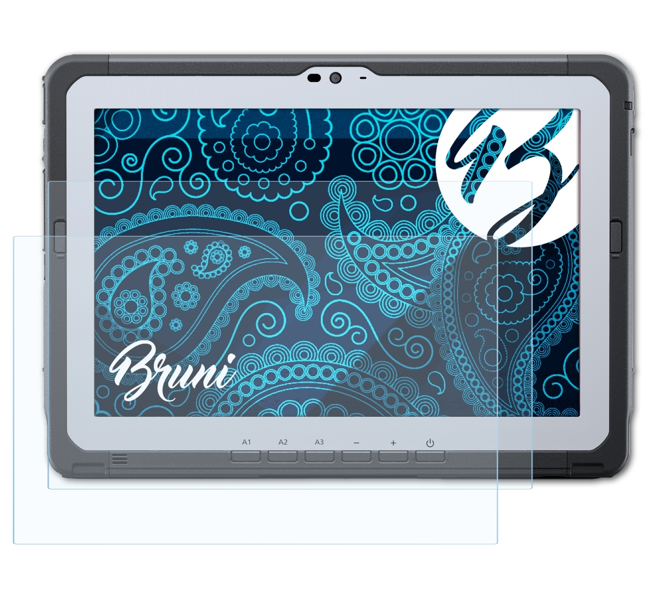 BRUNI 2x Basics-Clear Schutzfolie(für A3) Toughbook Panasonic