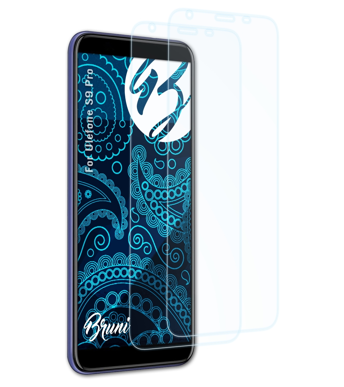 Pro) BRUNI S9 2x Schutzfolie(für Basics-Clear Ulefone