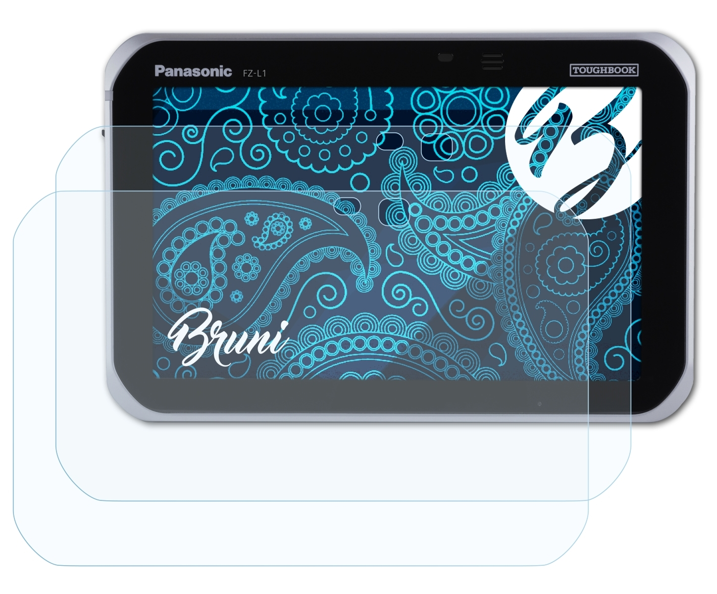 FZ-L1) BRUNI 2x Schutzfolie(für Panasonic Basics-Clear Toughbook