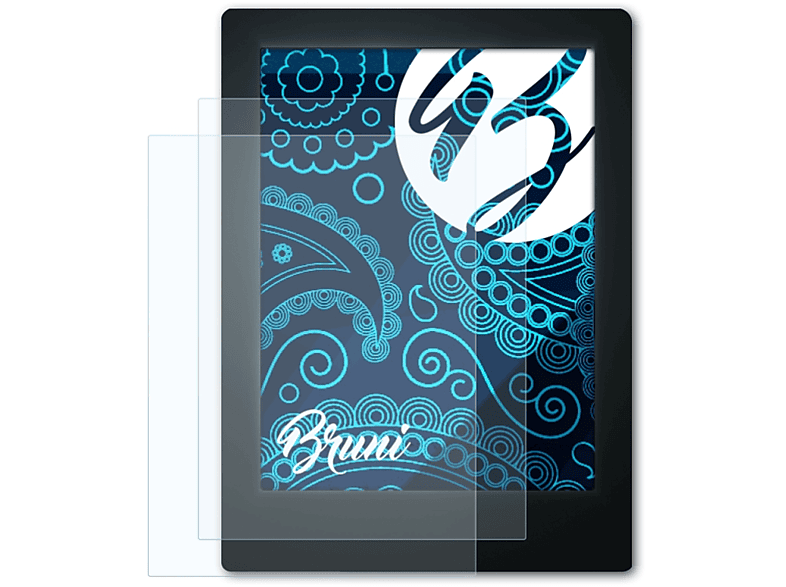 BRUNI 2x Basics-Clear Schutzfolie(für Kobo Aura HD)