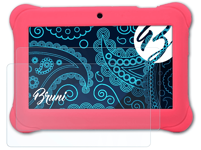 BRUNI 2x Basics-Clear Schutzfolie(für Alldaymall Kids Tablet)