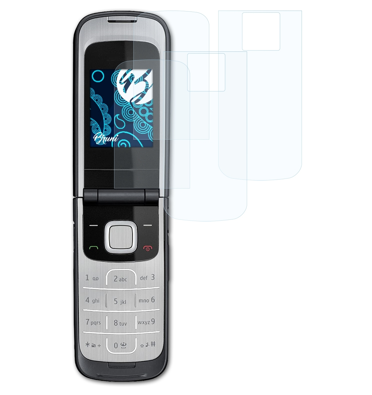 BRUNI Basics-Clear Nokia 2720 Schutzfolie(für 2x Fold)