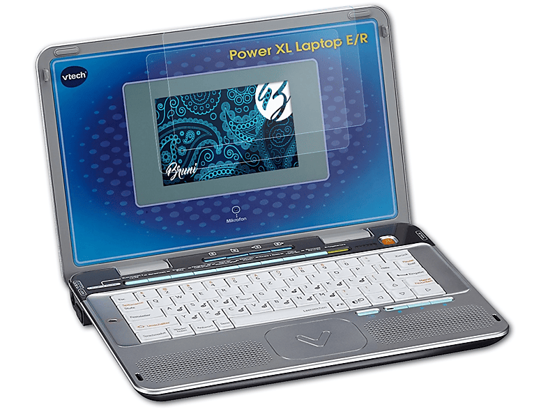 BRUNI 2x Basics-Clear Schutzfolie(für Laptop XL VTech Power E/R)