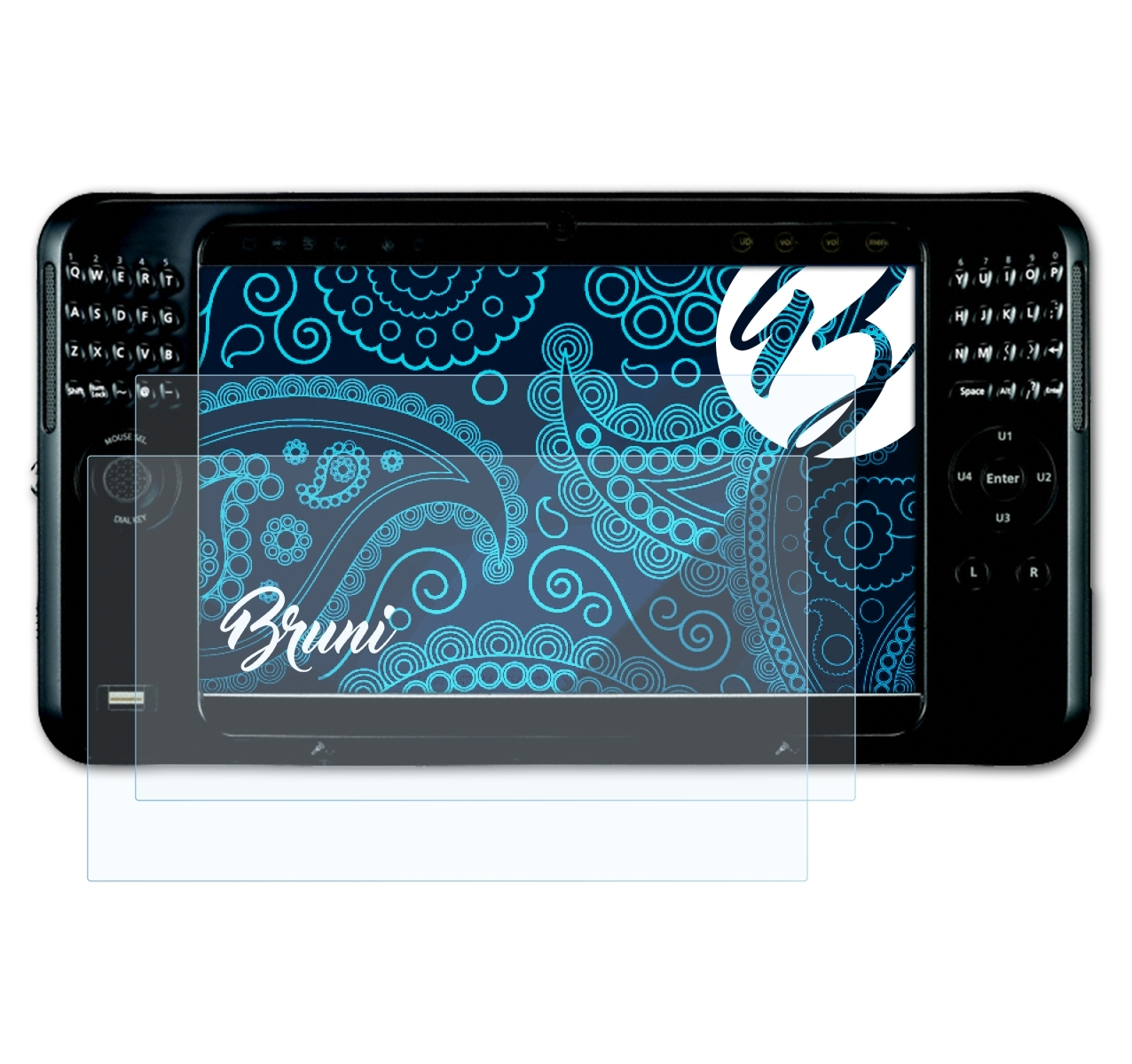 BRUNI 2x Basics-Clear Schutzfolie(für Samsung Baron) 800 Q1Ultra-Pro