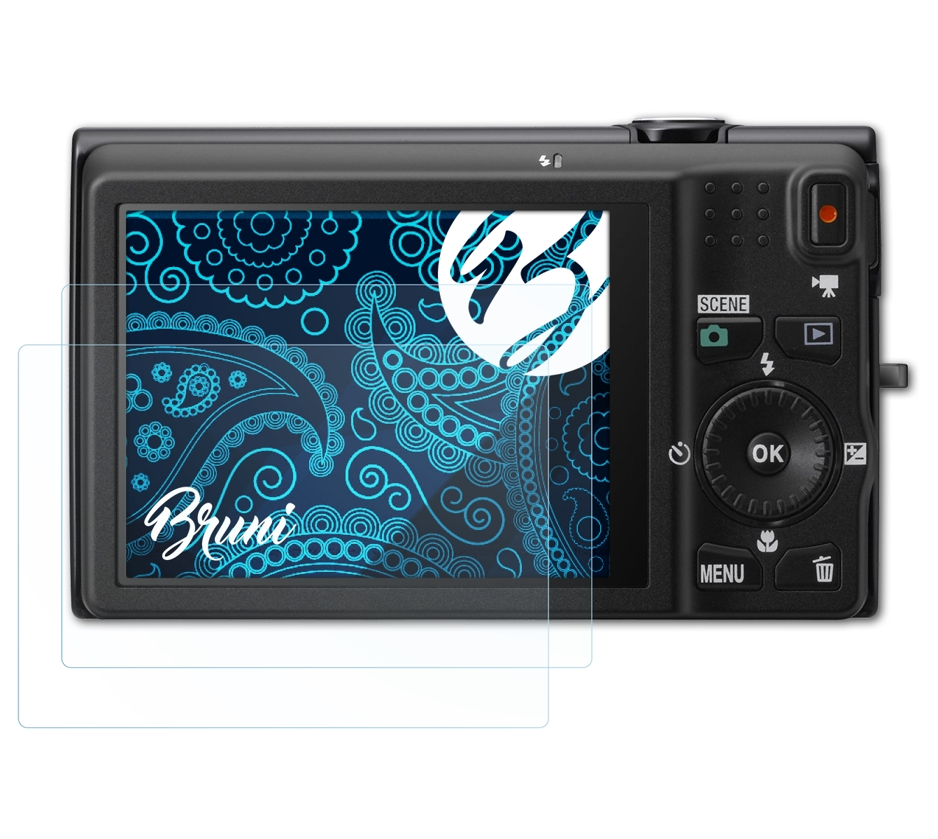 BRUNI 2x Basics-Clear Schutzfolie(für Nikon S6200) Coolpix