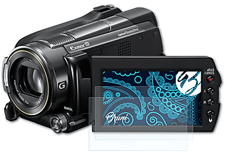 BRUNI 2x Basics-Clear Schutzfolie(für Sony HDR-XR520VE)