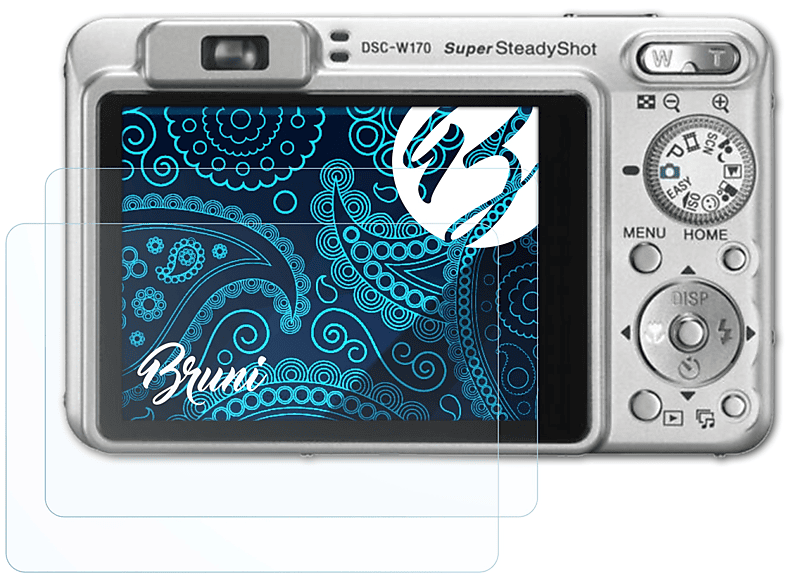 Basics-Clear Schutzfolie(für DSC-W170) BRUNI Sony 2x