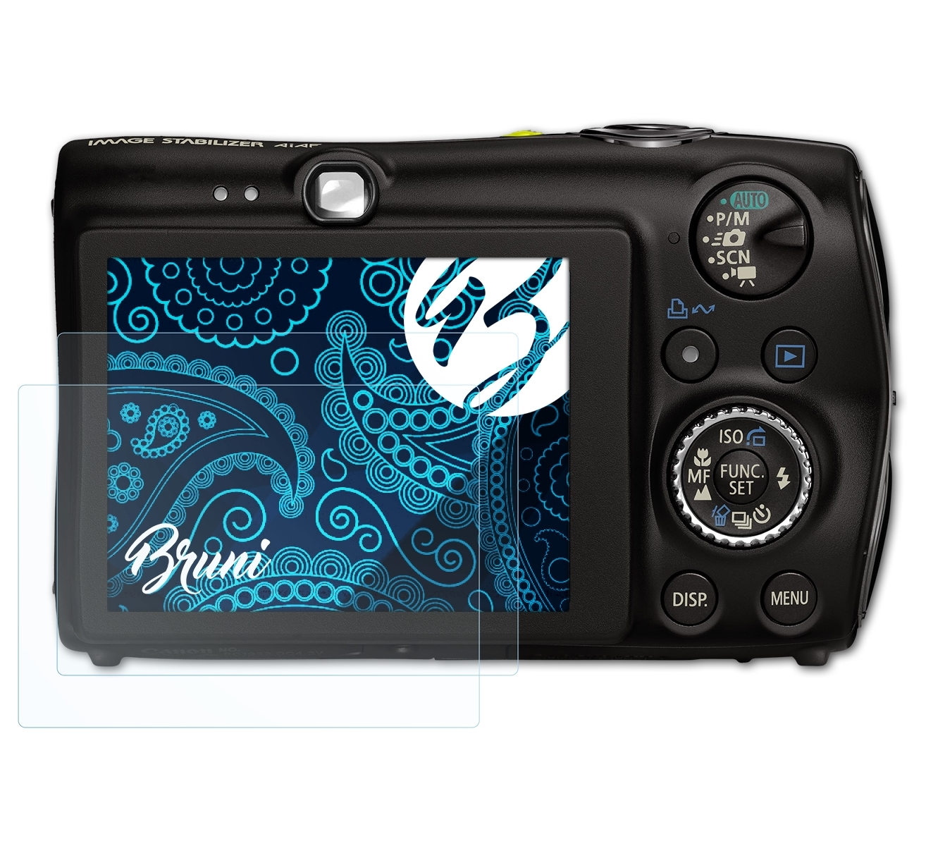 BRUNI 2x Basics-Clear Schutzfolie(für Canon 980 IS) Digital IXUS