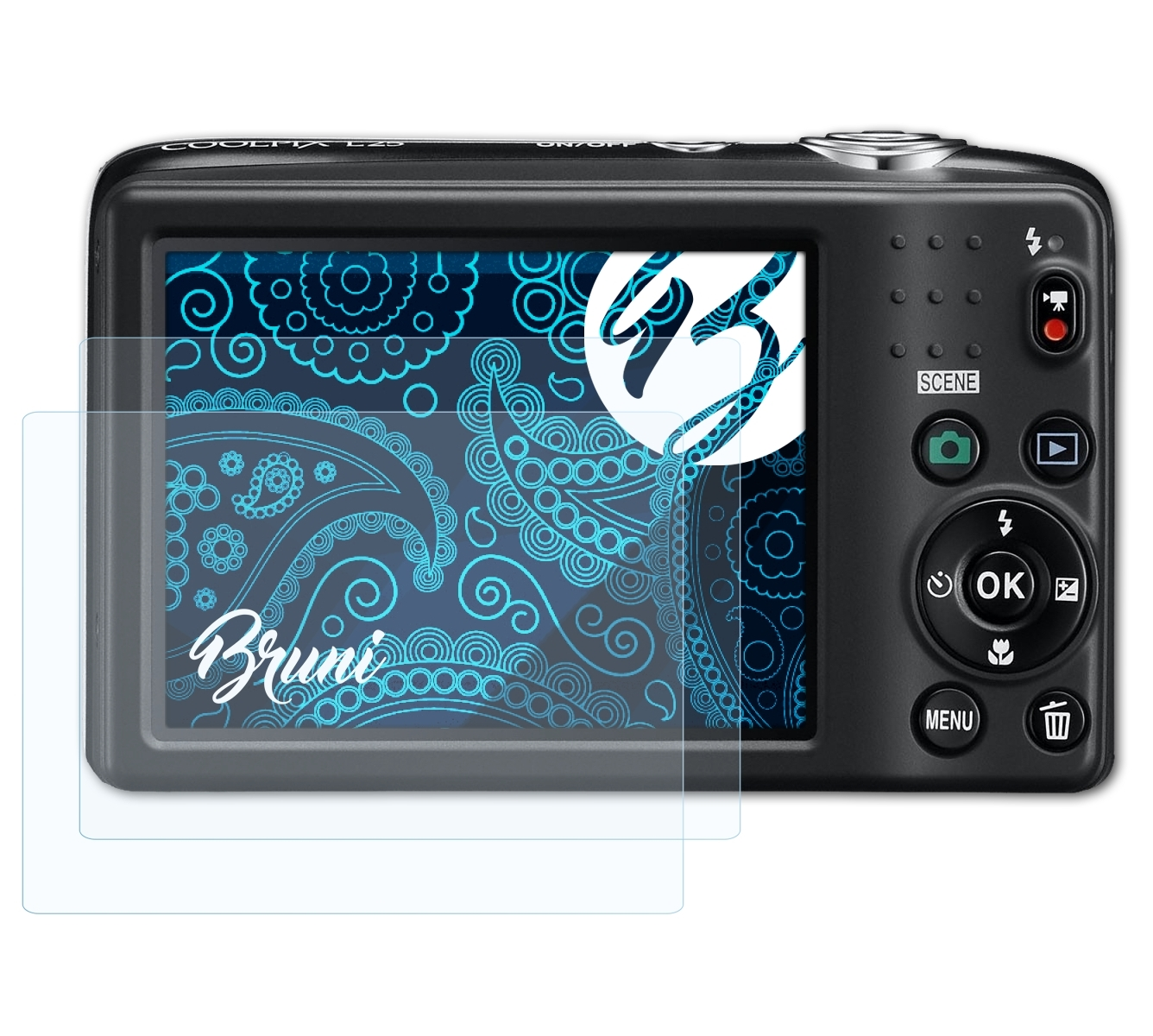 BRUNI 2x Basics-Clear Coolpix L25) Nikon Schutzfolie(für