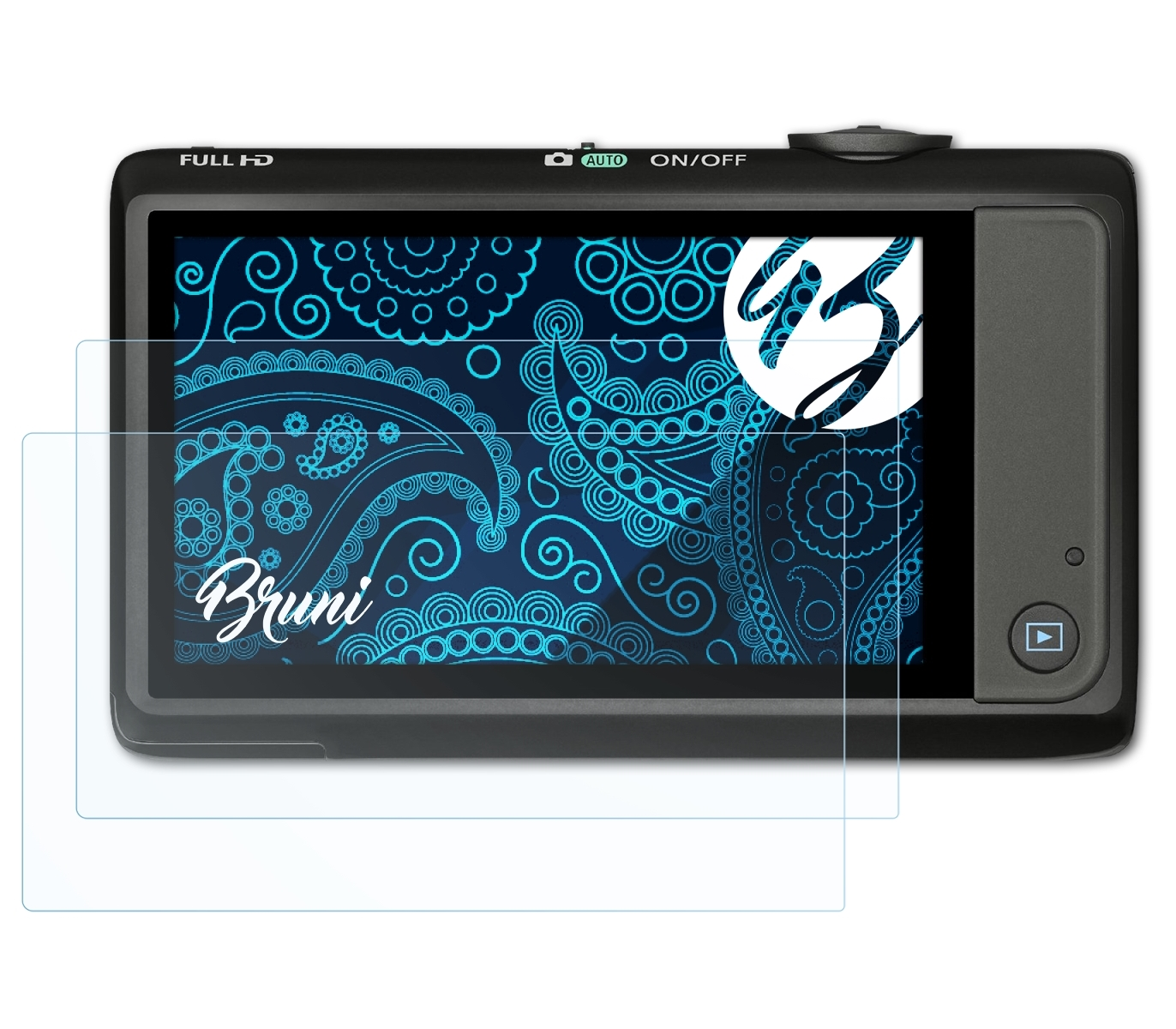 BRUNI 2x Basics-Clear Schutzfolie(für HS) IXUS Canon 1100 Digital