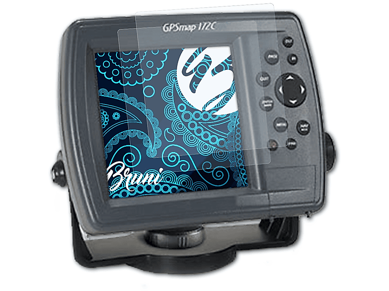 GPSMap Garmin 172c) BRUNI 2x Basics-Clear Schutzfolie(für