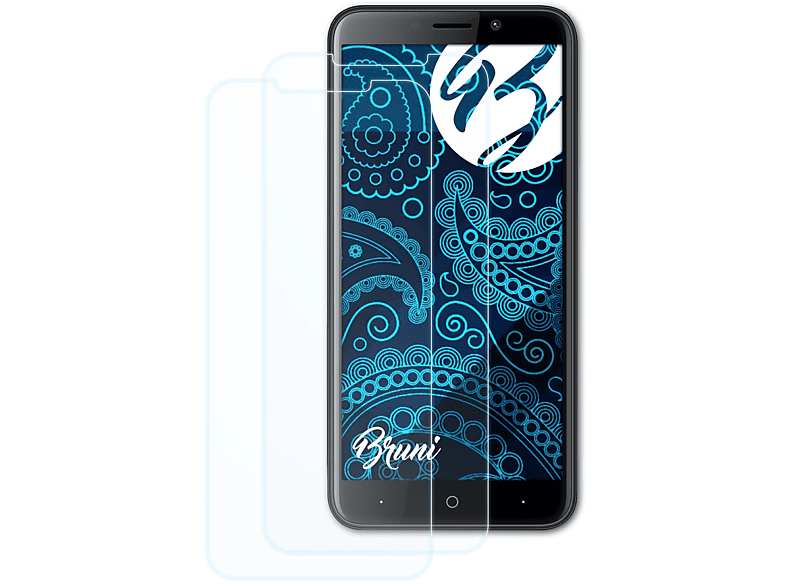 BRUNI 2x Basics-Clear Schutzfolie(für Doogee X50) | Displayschutzfolien & Gläser