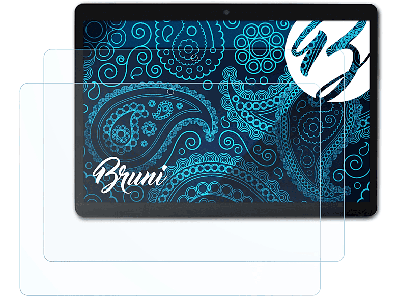 BRUNI 2x Basics-Clear Schutzfolie(für 96A3 4G Xoro (XOR400503)) TelePad