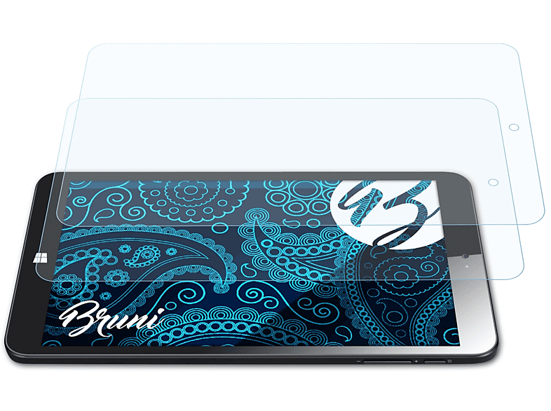 BRUNI 2x Basics-Clear Schutzfolie(für Kiano Slimtab 8 MS)