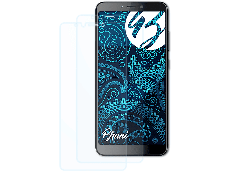 BRUNI 2x Basics-Clear Schutzfolie(für 6 Infinix Pro) Hot