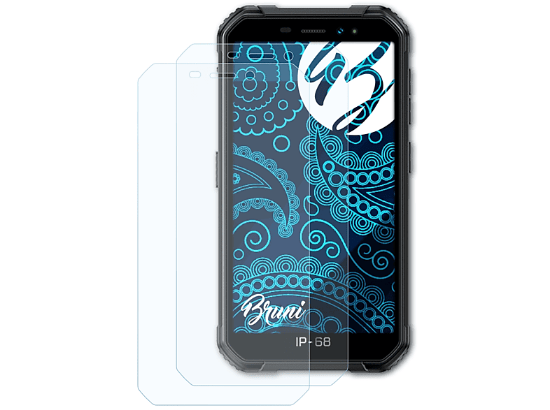 glasklare X6 BRUNI Displayschutz(für Ulefone 2x Armor Pro)
