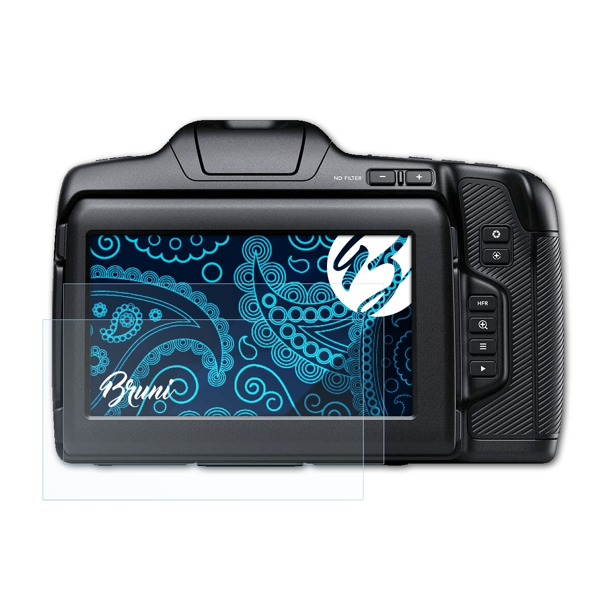 Camera 2x Displayschutz(für Cinema Design Pocket 6K glasklare Blackmagic BRUNI Pro)