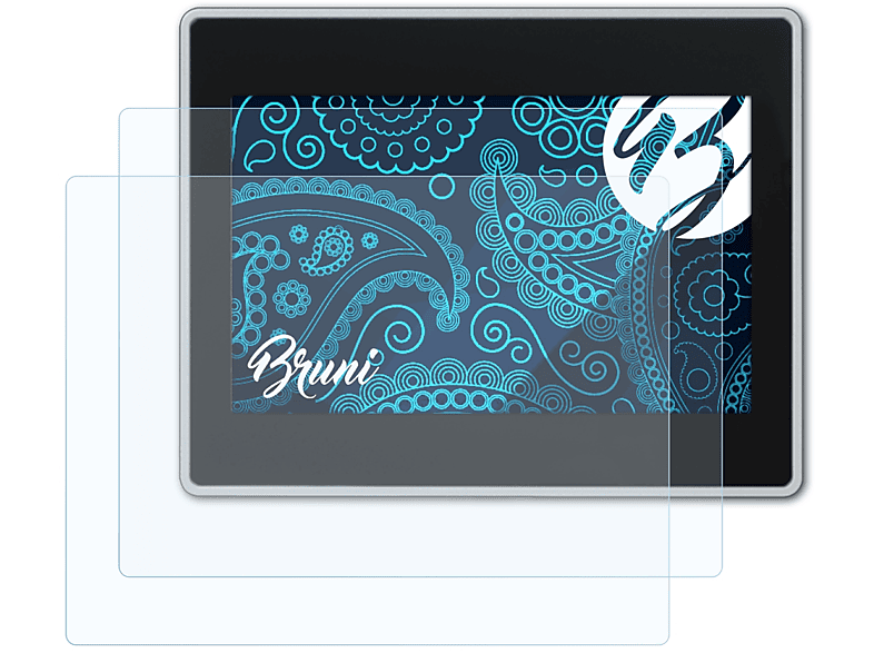 BRUNI 2x Basics-Clear Schutzfolie(für Panasonic HM507)