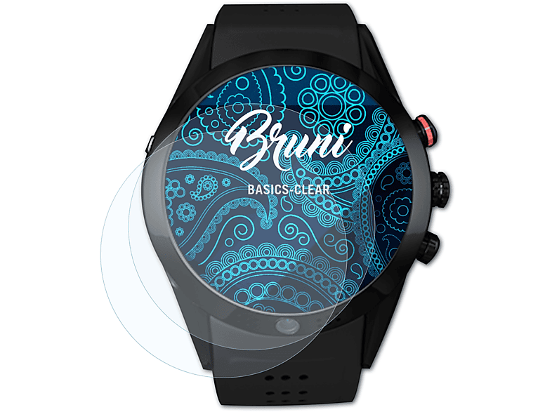 BRUNI 2x Basics-Clear Arrow Schutzfolie(für Smartwatch)