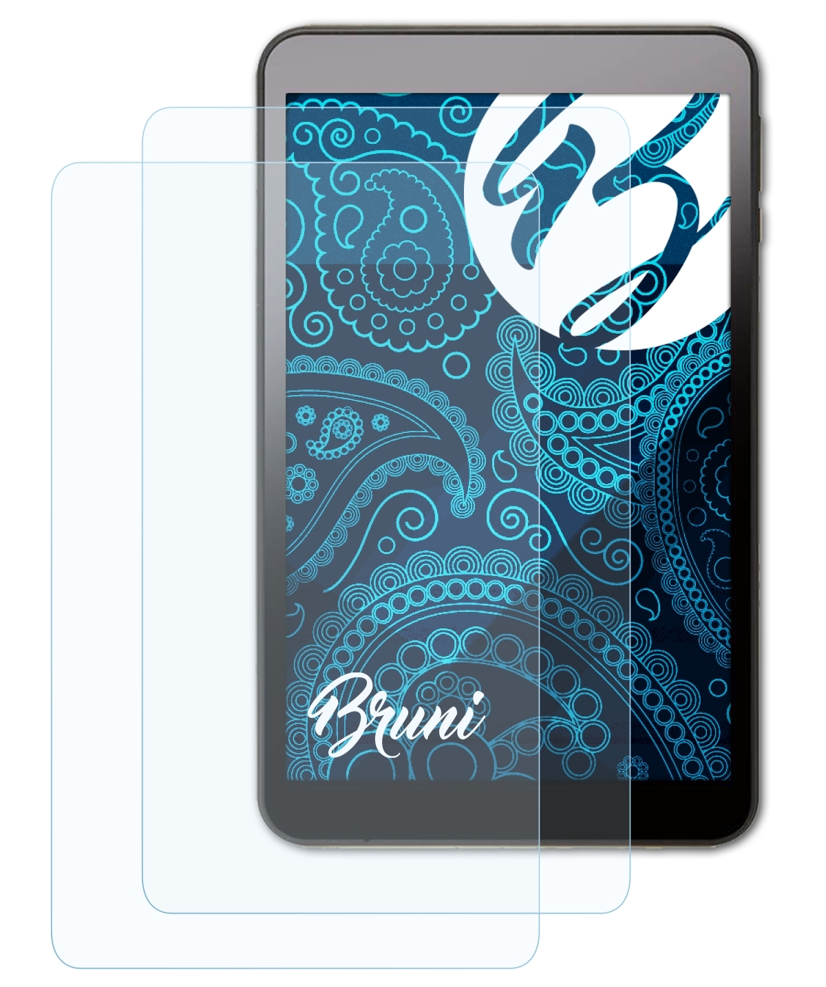 Zeki BRUNI 8 Tablet 2x Basics-Clear Schutzfolie(für (TB892B))