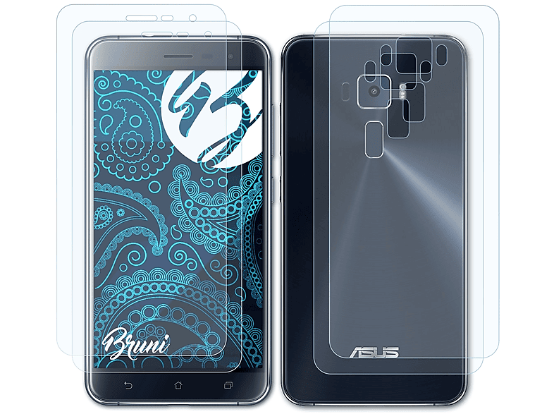 BRUNI 2x Basics-Clear (ZE552KL)) ZenFone Schutzfolie(für 3 Asus