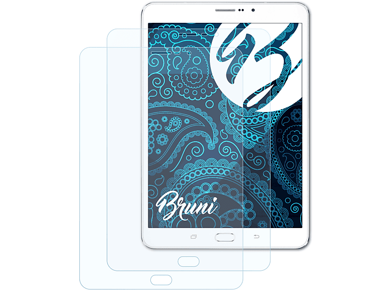 BRUNI 2x Basics-Clear Schutzfolie(für Samsung Galaxy Tab S2 8.0 (SM-T715))